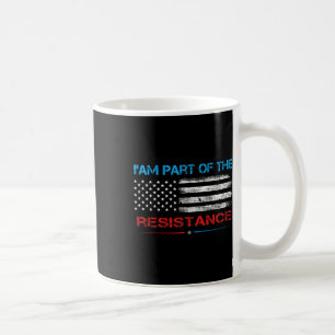 Caneca De Café Resistir Eu Faço Parte Da Resistência Anti-Trump P