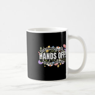 Caneca De Café Resistir Floral Anti-Trump Não Meu Presidente Fora