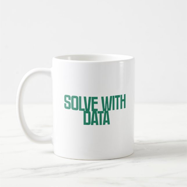 Caneca De Café Resolva com Dados | Resolução Analítica de Problem (Esquerda)