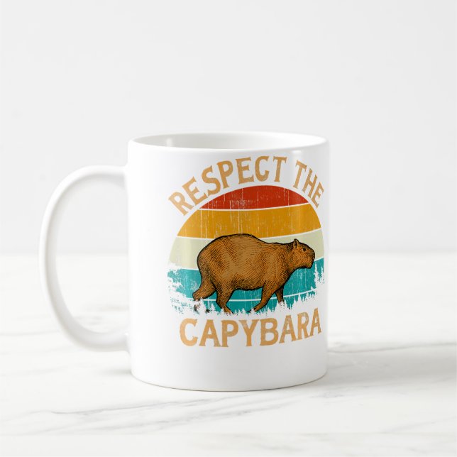 Caneca De Café Respeite a Vida Selvagem O Capivara (Esquerda)