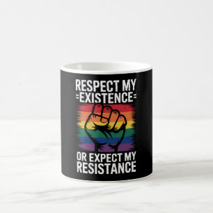 Caneca De Café Respeite minha existência ou espere minha resistên