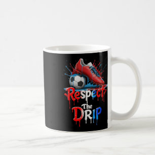 Caneca De Café Respeite o Estilo de Rua de Grafite de Futebol Dri