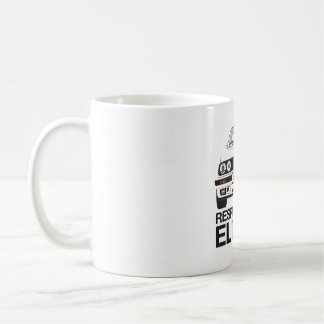 Caneca De Café Respeite os seus idosos