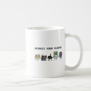 Caneca De Café Respeite Seus Anciãos Jogos Retrô Divertido Contra