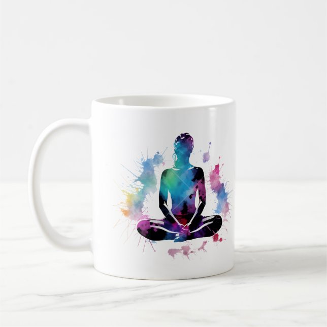 Caneca De Café Respirar, Relaxar, Focar (Esquerda)