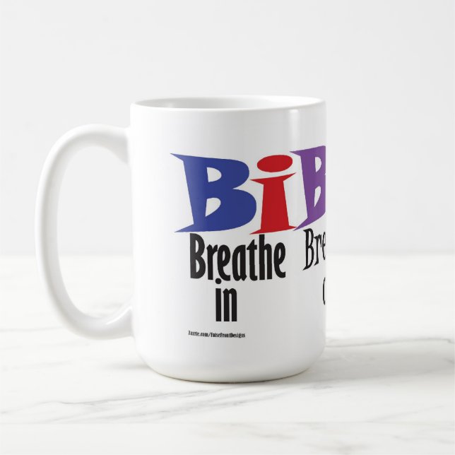 Caneca De Café Respire dentro, respire para fora, mova sobre - a (Esquerda)