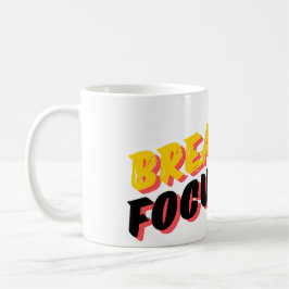 Caneca De Café Respire. Foco. Ir