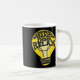 Caneca De Café Respire Pense Relaxe Monte Nacional de Sensibiliza