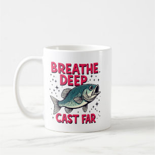 Caneca De Café Respire Profundo, Lance Longe
