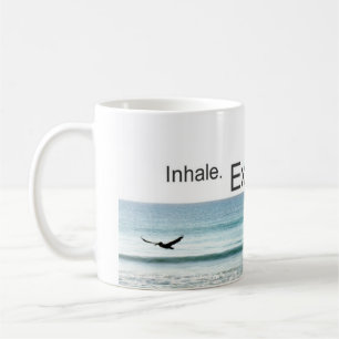 Caneca De Café Respire & relaxe o copo de café