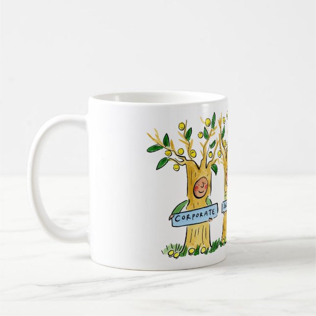 Caneca De Café Responsabilidade social das empresas (Esquerda)