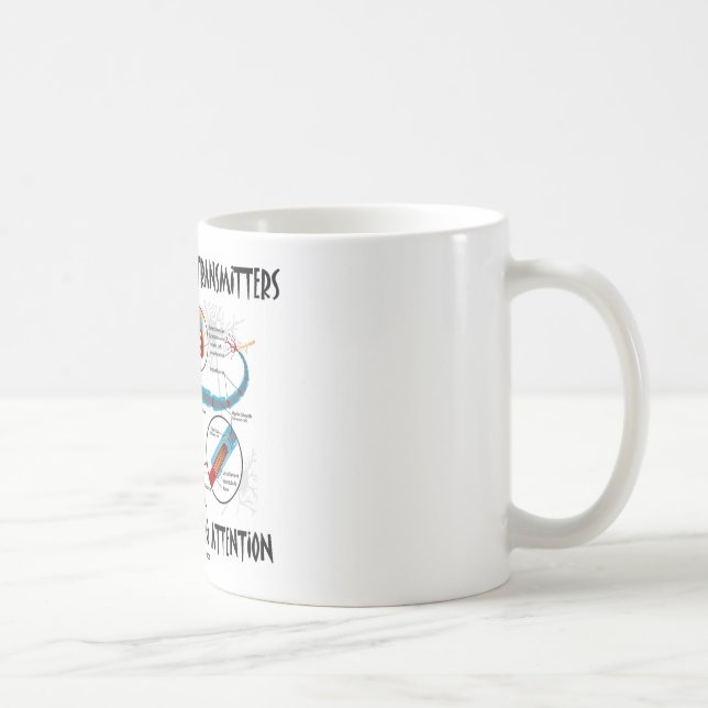 Caneca De Café Responsabilize meus neurotransmissor se não que (Direita)