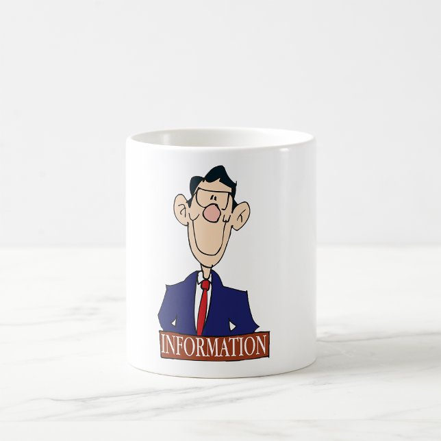 Caneca De Café Responsável pela informação (Criador carregado)