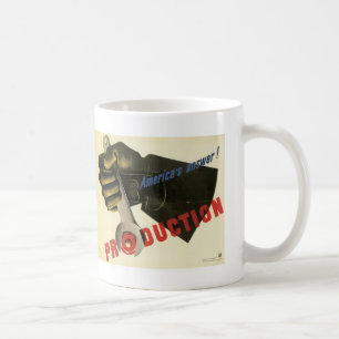Caneca De Café Resposta da América! Produção