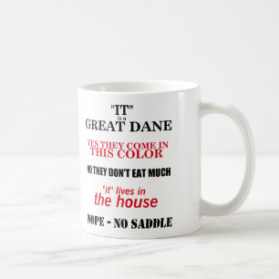 Caneca De Café Respostas de passeio de great dane