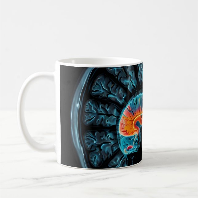 Caneca De Café ressonância magnética cerebral (Esquerda)