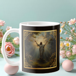 Caneca De Café Ressurreição Páscoal Religiosa