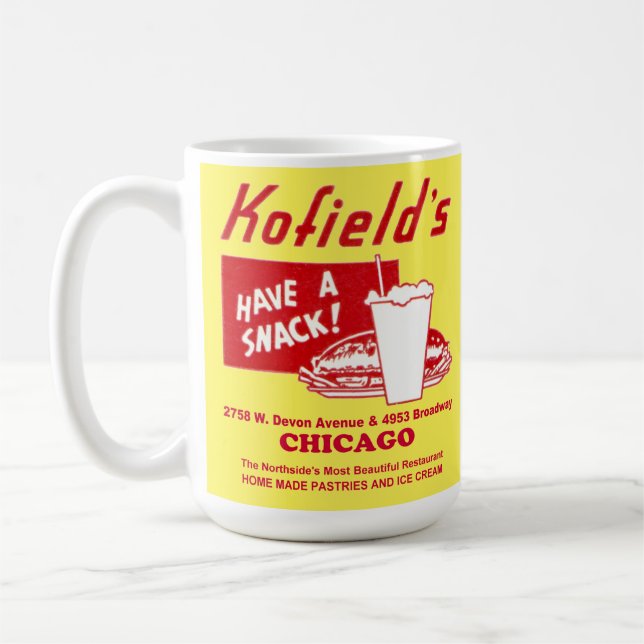 Caneca De Café Restaurante de Kofield, Chicago (Esquerda)
