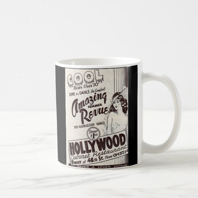 Caneca De Café Restaurante Hollywood Cabaret 1930 (Direita)