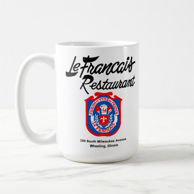 Caneca De Café Restaurante Le Francais, Wheeling, Illinois (Esquerda)