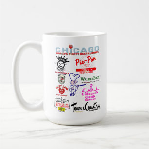 Caneca De Café Restaurantes favoritos de Chicago, v2.