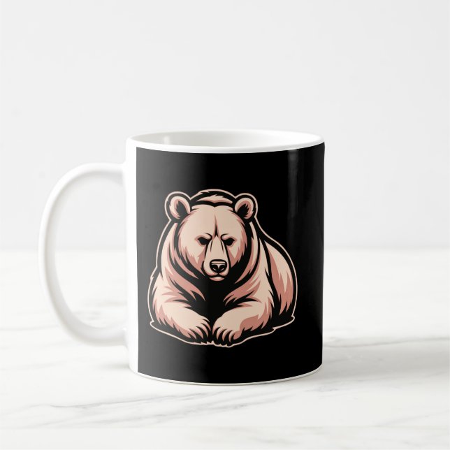 Caneca De Café Resting Bear Mug – Calm Strength Everyday Coffee (Esquerda)