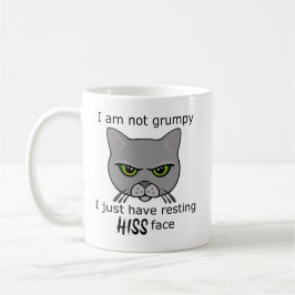 Caneca De Café Resting Sua Cinza de rosto Cat - PACOTE DE Benefíc