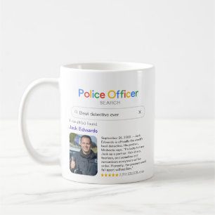 Caneca De Café Resultados da Pesquisa e Foto do Melhor Policial M