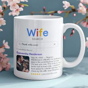 Caneca De Café Resultados engraçados da busca pela Melhor Esposa 