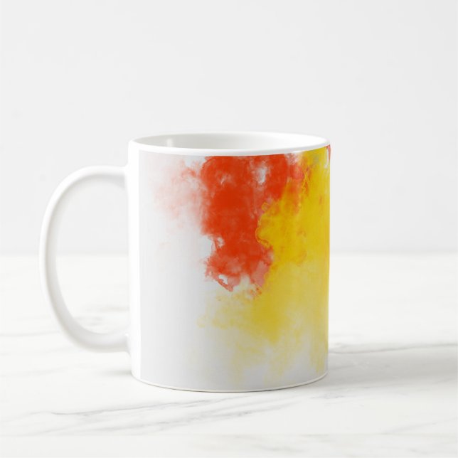 Caneca De Café Resumo das tintas aquáticas (Esquerda)
