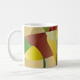 Caneca De Café Resumo decorativo do fundo colorido abstrato, ab