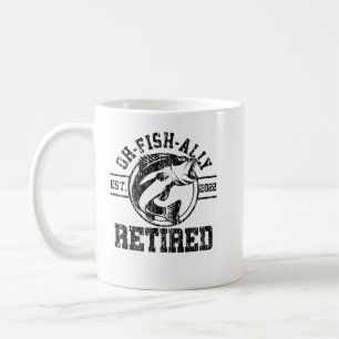Caneca De Café Retirada De 2022 Das Companhias De Pesca De Peixes