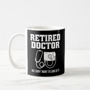 Caneca De Café Retirada Engraçada Médica Estetoscópio Retirada