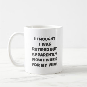 Caneca De Café Retirada Engraçada Retiree Humor Marido Esposa
