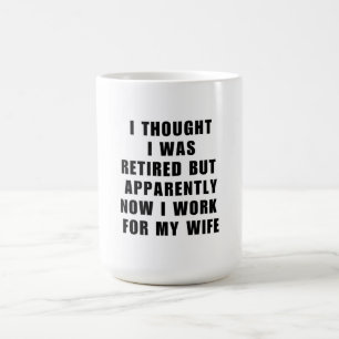 Caneca De Café Retirada Engraçada Retiree Humor Marido Esposa