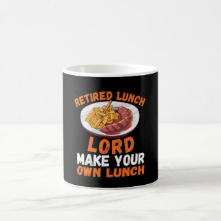 Caneca De Café Retired Lunch Lady Male School Cafeteria