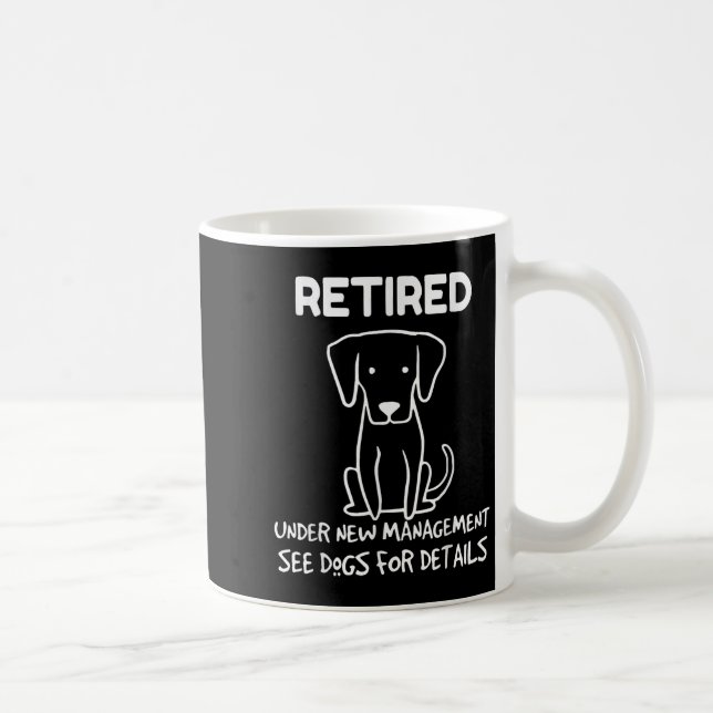 Caneca De Café Retired Under New Management See Dogs For Detail D (Direita)