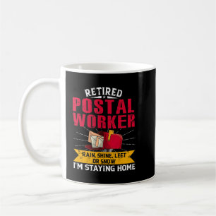 CANECA DE CAFÉ RETIREMEN FUNNRED POSTAL WORKER RETIREMEN