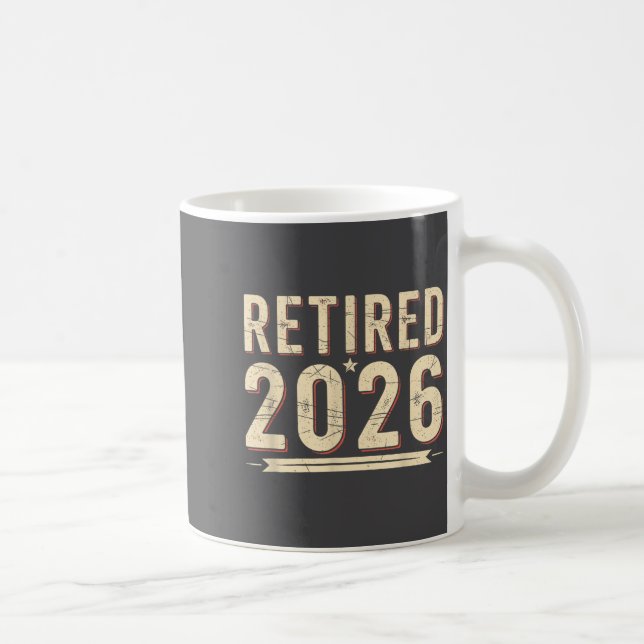 Caneca De Café Retirement 2026 Countdown Retired Ly Dom  (Direita)