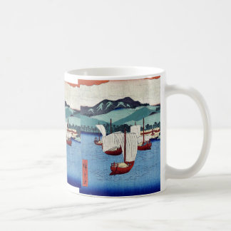 Caneca De Café Retornar navega em Yabase por Ando, Hiroshige