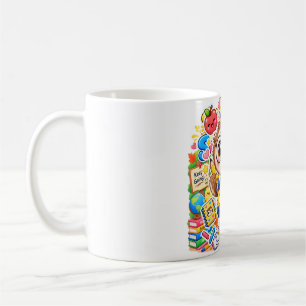 Caneca de Café Retorno às Aulas de Coruja Kawaii E