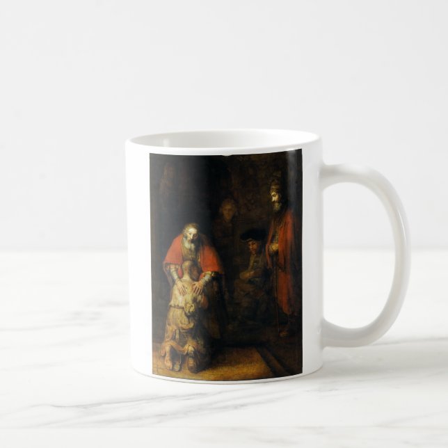Caneca De Café Retorno do filho Prodigal por Rembrandt (Direita)