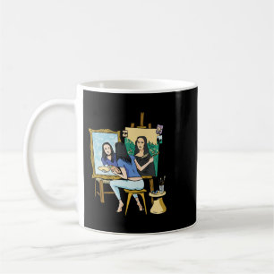Caneca De Café Retrato artístico engraçado Estudante de arte dese