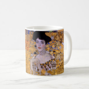 Caneca De Café Retrato da pintura feminina de Gustav Klimt