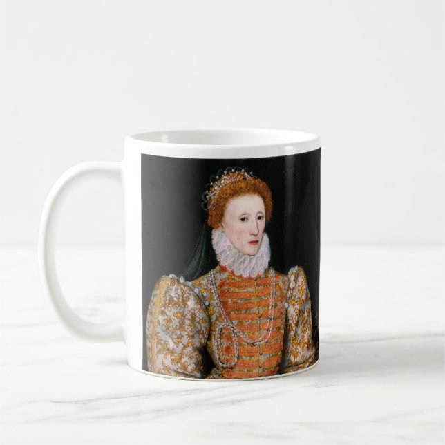 Caneca De Café Retrato da Rainha Isabel I da Inglaterra (Esquerda)