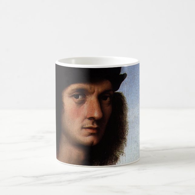 Caneca De Café Retrato de Agnolo Doni por Raphael Sanzio (Centro)