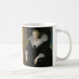 Caneca De Café Retrato de Ana da Áustria por Peter Paul Rubens