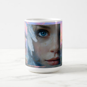 Caneca De Café Retrato de Anjo Etéreo