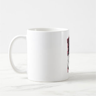 Caneca De Café Retrato de Border Collie em Detalhe Vibrante para