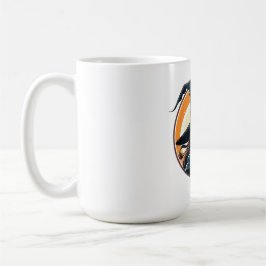 Caneca De Café Retrato de bruxa de Halloween em desenho animado